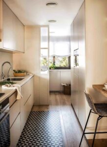 Cocina pequeña reformada